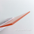 Feststoff -Polycarbonatblech orange 4 mm PC -Blatt